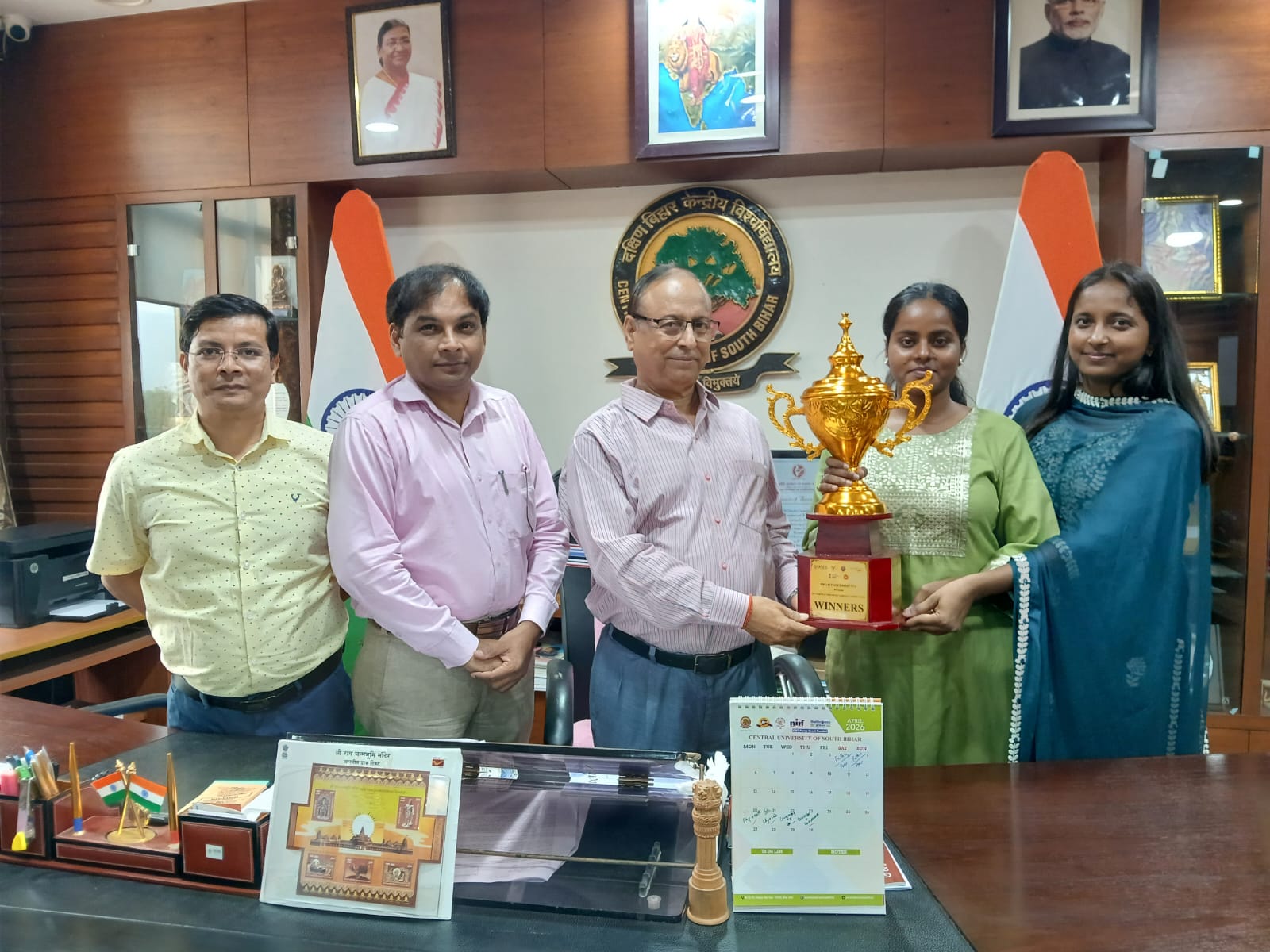 CUSB Law department students Mini Sinha and Ankita Roy won National Pro Bono Competition in Dehradun, April 12, 2026