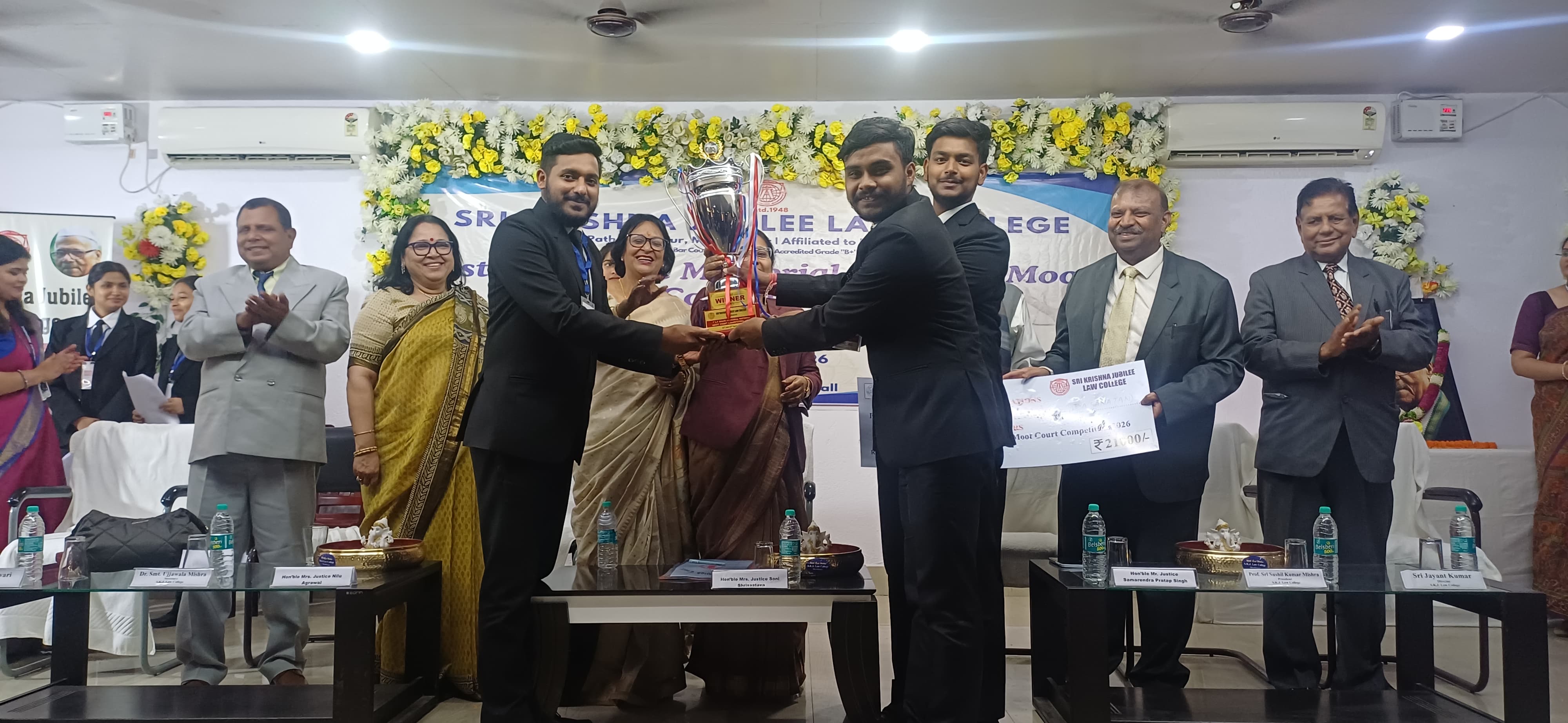 Law students’ team won the 1st L.P. Shahi Memorial National Moot Court Competition, got cash prize of ₹21,000, April 11-12,2026