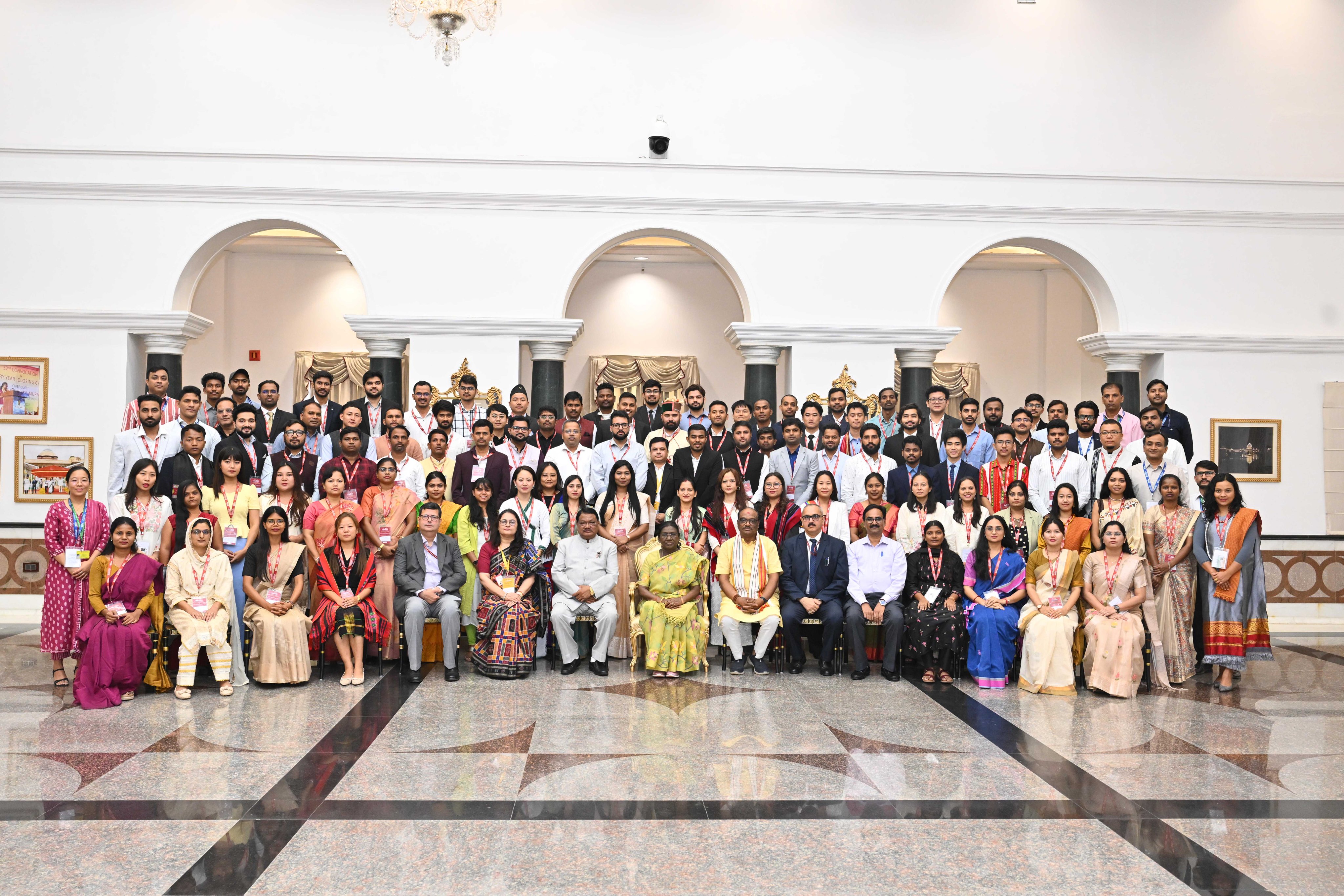 CUSB Assistant Professor Dr. Chandana Suba attends the Janjatiya Garima Utsav event at Rashtrapati Bhawan