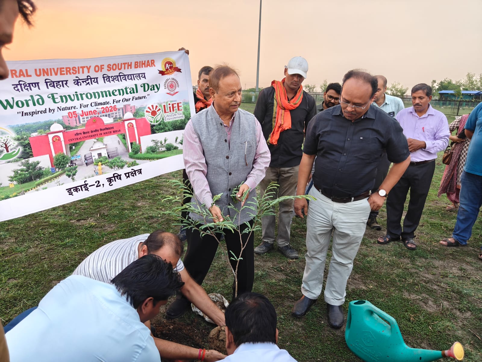 Plantation of 620 Saplings at CUSB Campus on World Environment Day 
