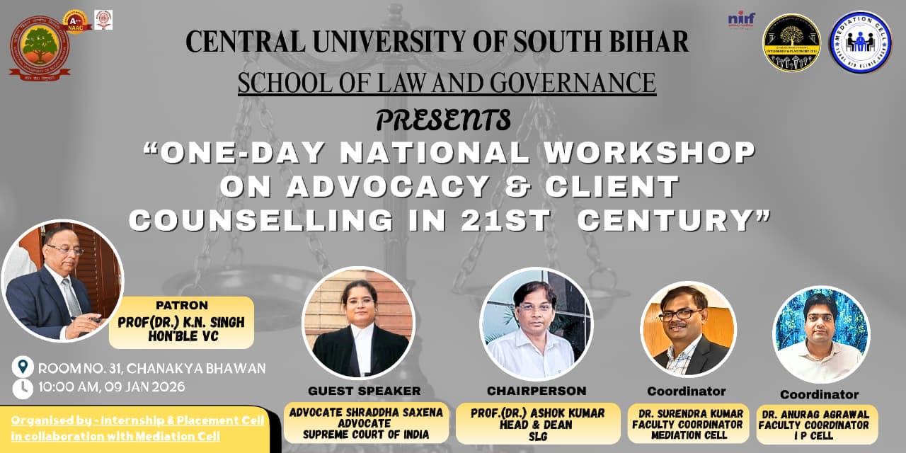 National Workshop on “Advocacy & Client Counseling in the 21st Century