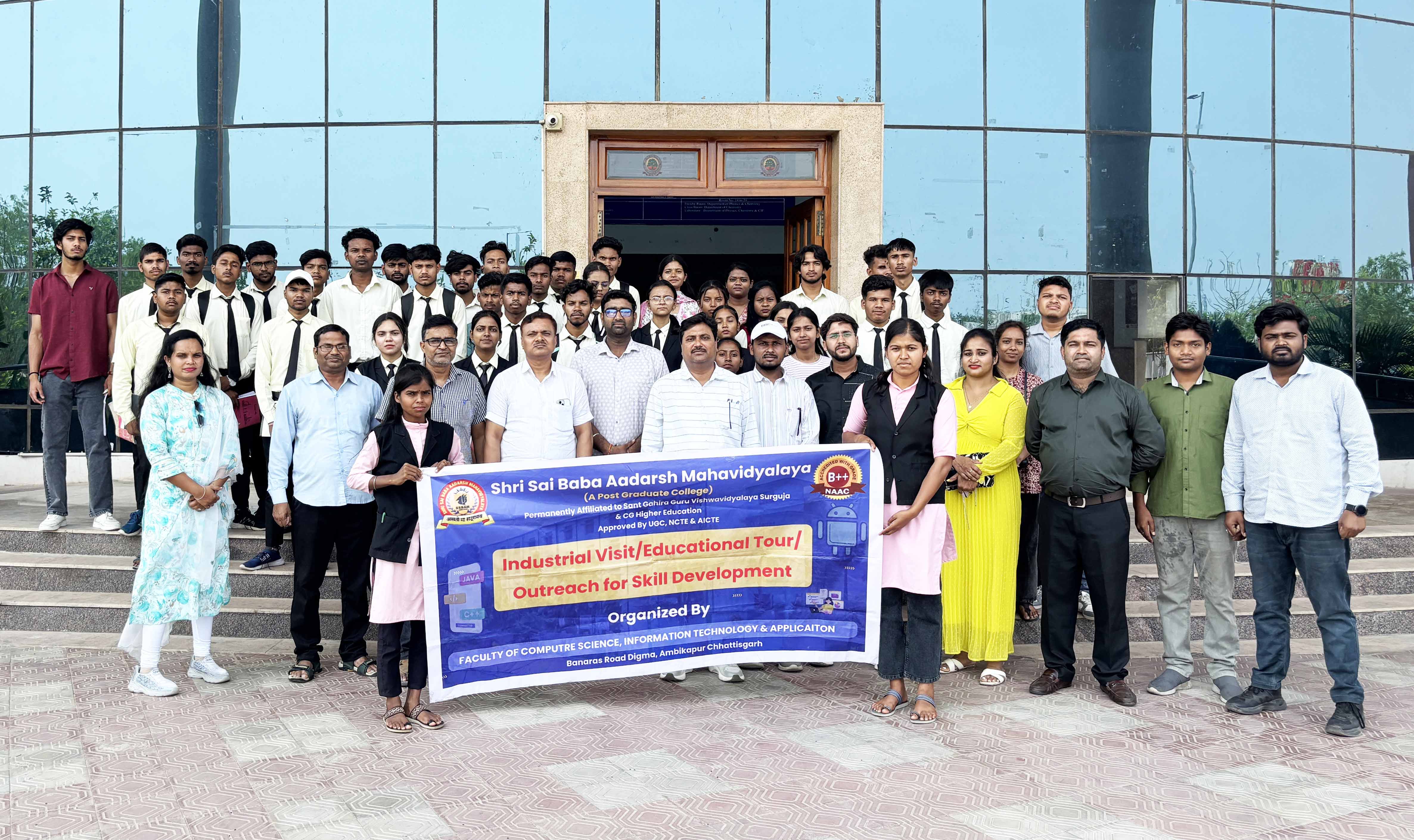 Delegation of Shri Sai Baba Adarsh ​​Mahavidyalaya, Chhattisgarh visited CUSB, May 05, 2025