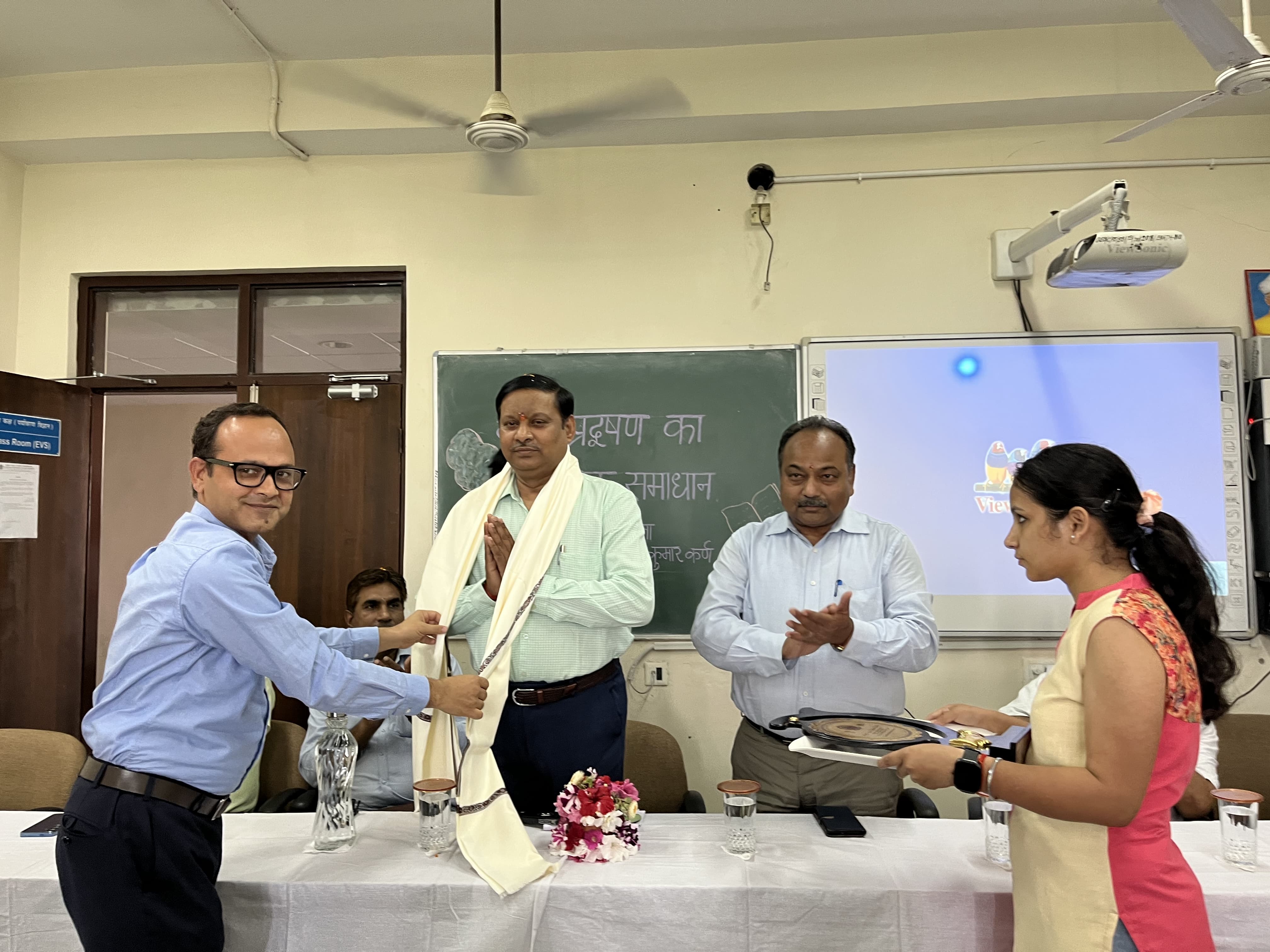 Guest Lecture on ‘Vedic Solutions to Air Pollution' by Prof. Vijay Kumar Karna at Department of Environmental Sciences, April 09, 2025