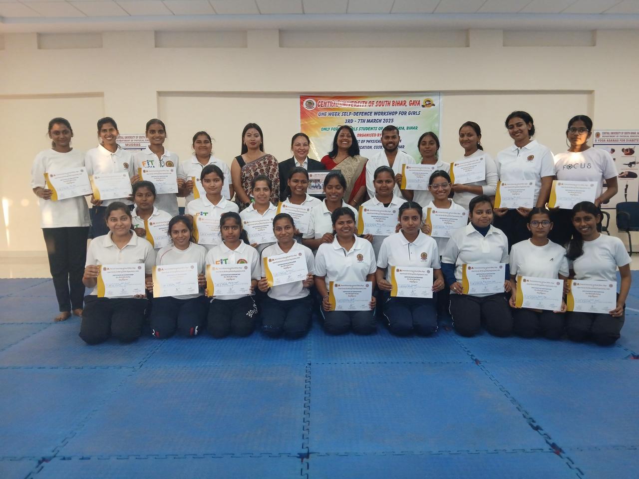 Self-defense workshop organized for Girl students at CUSB, March 03 - 07, 2025