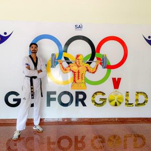 CUSB student Rahul participated in Senior Taekwondo Competition in Nashik
