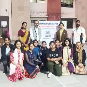 Under “Fit India Week” Badminton competition organized at Gargi Sadan Girls Hostel of CUSB